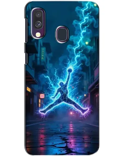 Чехол для Samsung Galaxy A40 2019 (A405F) с картинкой «Jordan Gold Jumpman»