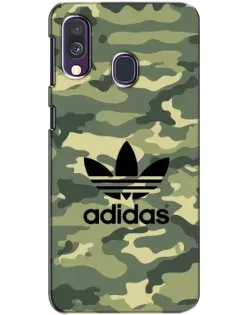 Чехол для Samsung Galaxy A40 2019 (A405F) с картинкой «Милитари стиль Adidas» Чехол для Samsung Galaxy A40 2019 (A405F) с картинкой «Милитари стиль Adidas»