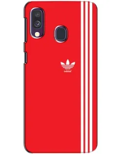 Чехол для Samsung Galaxy A40 2019 (A405F) с картинкой «Красный минимализм Adidas» Чехол для Samsung Galaxy A40 2019 (A405F) с картинкой «Красный минимализм Adidas»