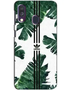 Чехол для Samsung Galaxy A40 2019 (A405F) с картинкой «Пальмовые листья адидас»