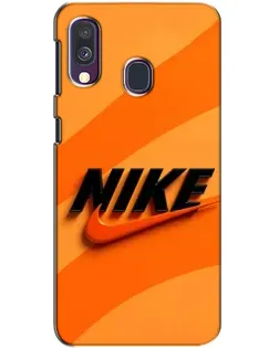 Чехол для Samsung Galaxy A40 2019 (A405F) с картинкой «Оранжевый драйв Nike»