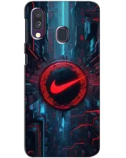 Чехол для Samsung Galaxy A40 2019 (A405F) с картинкой «Техногенный стиль Nike» Чехол для Samsung Galaxy A40 2019 (A405F) с картинкой «Техногенный стиль Nike»