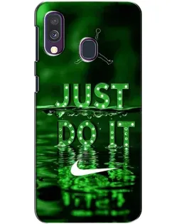 Чехол для Samsung Galaxy A40 2019 (A405F) с картинкой «Зеленый неоновый Nike» Чехол для Samsung Galaxy A40 2019 (A405F) с картинкой «Зеленый неоновый Nike»