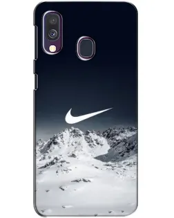 Чехол для Samsung Galaxy A40 2019 (A405F) с картинкой «Nike — зимние горы» Чехол для Samsung Galaxy A40 2019 (A405F) с картинкой «Nike — зимние горы»