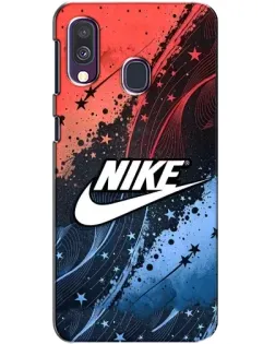Чехол для Samsung Galaxy A40 2019 (A405F) с картинкой «Градиентный принт Найк» Чехол для Samsung Galaxy A40 2019 (A405F) с картинкой «Градиентный принт Найк»