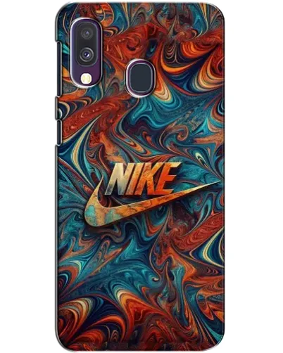 Чехол для Samsung Galaxy A40 2019 (A405F) с картинкой «Nike в абстракции» Чехол для Samsung Galaxy A40 2019 (A405F) с картинкой «Nike в абстракции»