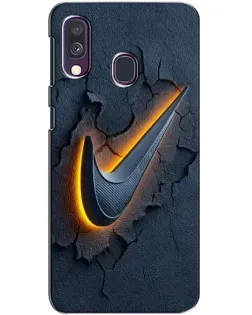 Чехол для Samsung Galaxy A40 2019 (A405F) с картинкой «Объемный логотип Найк» Чехол для Samsung Galaxy A40 2019 (A405F) с картинкой «Объемный логотип Найк»