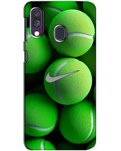 Чехол для Samsung Galaxy A40 2019 (A405F) с картинкой «Теннисные мячи Найк» Чехол для Samsung Galaxy A40 2019 (A405F) с картинкой «Теннисные мячи Найк»