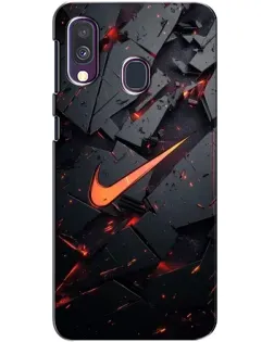 Чехол для Samsung Galaxy A40 2019 (A405F) с картинкой «Nike — эффект разломов» Чехол для Samsung Galaxy A40 2019 (A405F) с картинкой «Nike — эффект разломов»