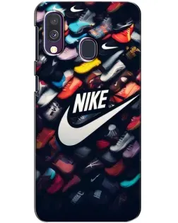 Чехол для Samsung Galaxy A40 2019 (A405F) с картинкой «Коллекция кроссовок Nike» Чехол для Samsung Galaxy A40 2019 (A405F) с картинкой «Коллекция кроссовок Nike»