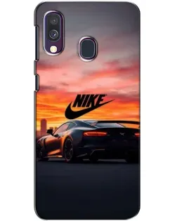 Чехол для Samsung Galaxy A40 2019 (A405F) с картинкой «Nike и суперкар» Чехол для Samsung Galaxy A40 2019 (A405F) с картинкой «Nike и суперкар»