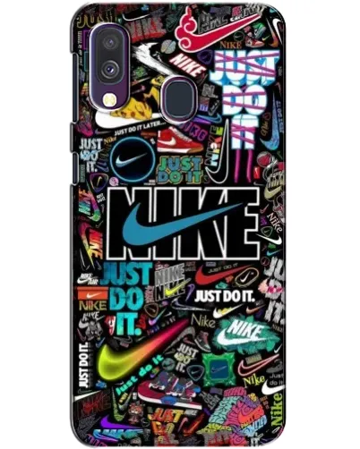 Чехол для Samsung Galaxy A40 2019 (A405F) с картинкой «Яркий коллаж Nike» Чехол для Samsung Galaxy A40 2019 (A405F) с картинкой «Яркий коллаж Nike»