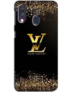 Чехол для Samsung Galaxy A40 2019 (A405F) с картинкой «LV — золотые искры»