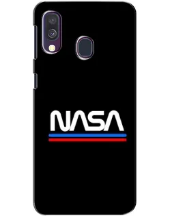 Чехол для Samsung Galaxy A40 2019 (A405F) с картинкой «NASA — классика Red Blue» Чехол для Samsung Galaxy A40 2019 (A405F) с картинкой «NASA — классика Red Blue»