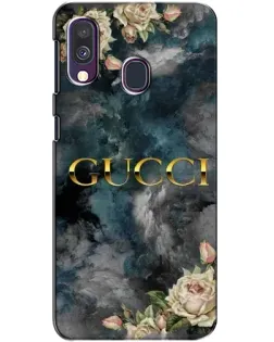 Чехол для Samsung Galaxy A40 2019 (A405F) с картинкой «Абстрактные цветы Gucci»