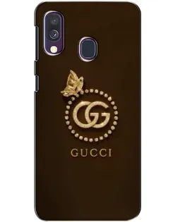 Чехол для Samsung Galaxy A40 2019 (A405F) с картинкой «Gucci — золотая бабочка»