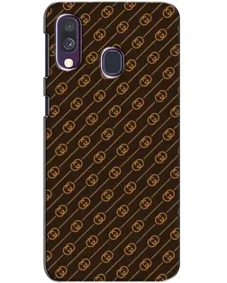 Чехол для Samsung Galaxy A40 2019 (A405F) с картинкой «Gucci — золотые диагонали»