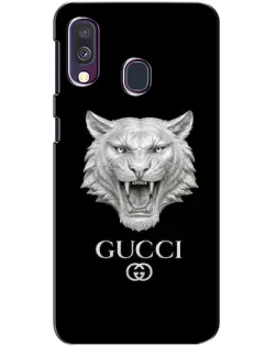 Чехол для Samsung Galaxy A40 2019 (A405F) с картинкой «Gucci — серебряный лев» Чехол для Samsung Galaxy A40 2019 (A405F) с картинкой «Gucci — серебряный лев»