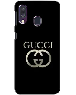 Чехол для Samsung Galaxy A40 2019 (A405F) с картинкой «Gucci — золото на черном» Чехол для Samsung Galaxy A40 2019 (A405F) с картинкой «Gucci — золото на черном»