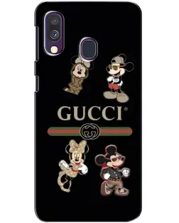 Чехол для Samsung Galaxy A40 2019 (A405F) с картинкой «Gucci — герои Disney и монограмма» Чехол для Samsung Galaxy A40 2019 (A405F) с картинкой «Gucci — герои Disney и монограмма»
