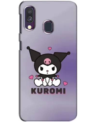 Чехол для Samsung Galaxy A40 2019 (A405F) с картинкой «Kuromi — фиолетовый арт»