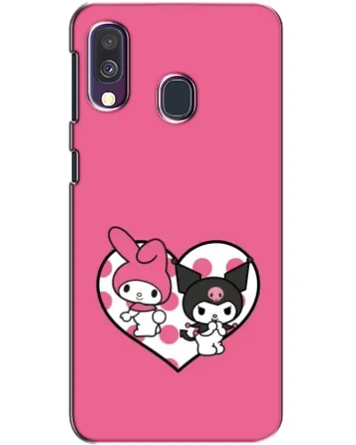 Чехол для Samsung Galaxy A40 2019 (A405F) с картинкой «Kuromi и My Melody»