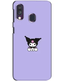 Чохол для Samsung Galaxy A40 2019 (A405F) з картинкою «Kuromi — фіолетовий мінімалізм»