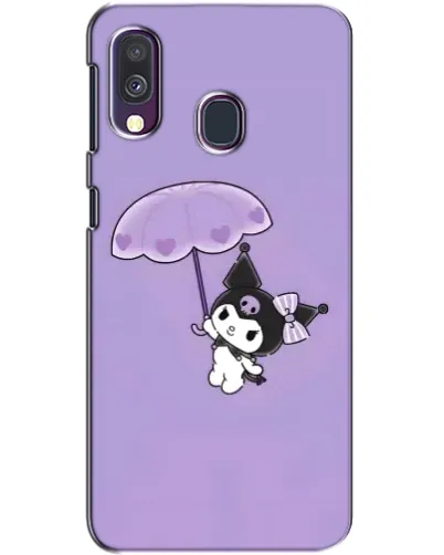 Чехол для Samsung Galaxy A40 2019 (A405F) с картинкой «Kuromi с зонтиком»