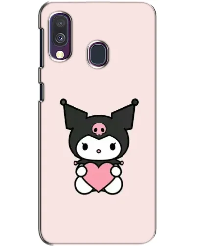Чехол для Samsung Galaxy A40 2019 (A405F) с картинкой «Kuromi и сердце»