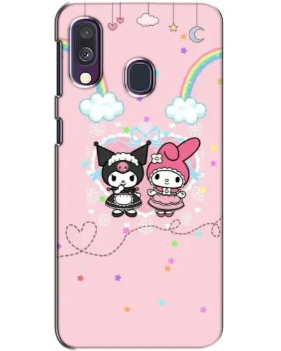 Чехол для Samsung Galaxy A40 2019 (A405F) с картинкой «My Melody и Kuromi»