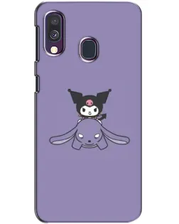Чохол для Samsung Galaxy A40 2019 (A405F) з картинкою «Kuromi на ліловому фоні»