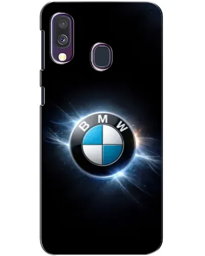 Чехол для Samsung Galaxy A40 2019 (A405F) с картинкой «BMW — неоновое сияние»