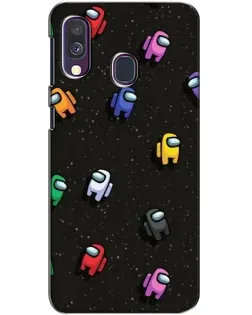 Чехол для Samsung Galaxy A40 2019 (A405F) с картинкой «Космический паттерн Among Us» Чехол для Samsung Galaxy A40 2019 (A405F) с картинкой «Космический паттерн Among Us»