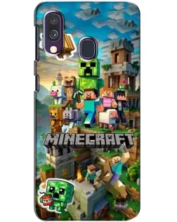 Чехол для Samsung Galaxy A40 2019 (A405F) с картинкой «Замок Minecraft» Чехол для Samsung Galaxy A40 2019 (A405F) с картинкой «Замок Minecraft»