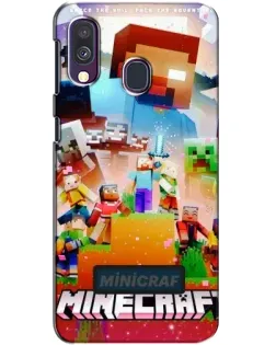 Чехол для Samsung Galaxy A40 2019 (A405F) с картинкой «Minecraft герои игры» Чехол для Samsung Galaxy A40 2019 (A405F) с картинкой «Minecraft герои игры»
