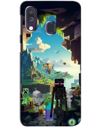 Чехол для Samsung Galaxy A40 2019 (A405F) с картинкой «Эндермен в лесу» Чехол для Samsung Galaxy A40 2019 (A405F) с картинкой «Эндермен в лесу»