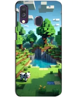 Чехол для Samsung Galaxy A40 2019 (A405F) с картинкой «Minecraft летний день» Чехол для Samsung Galaxy A40 2019 (A405F) с картинкой «Minecraft летний день»