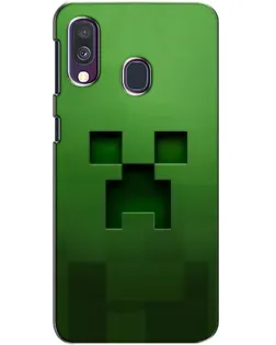 Чехол для Samsung Galaxy A40 2019 (A405F) с картинкой «Крипер микро-дизайн» Чехол для Samsung Galaxy A40 2019 (A405F) с картинкой «Крипер микро-дизайн»