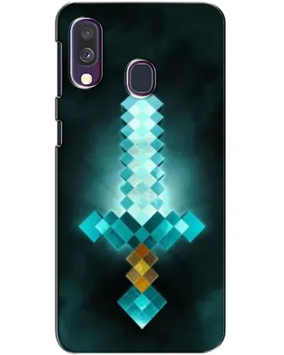 Чехол для Samsung Galaxy A40 2019 (A405F) с картинкой «Алмазный меч неон» Чехол для Samsung Galaxy A40 2019 (A405F) с картинкой «Алмазный меч неон»