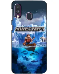 Чехол для Samsung Galaxy A40 2019 (A405F) с картинкой «Minecraft ледяной мир» Чехол для Samsung Galaxy A40 2019 (A405F) с картинкой «Minecraft ледяной мир»