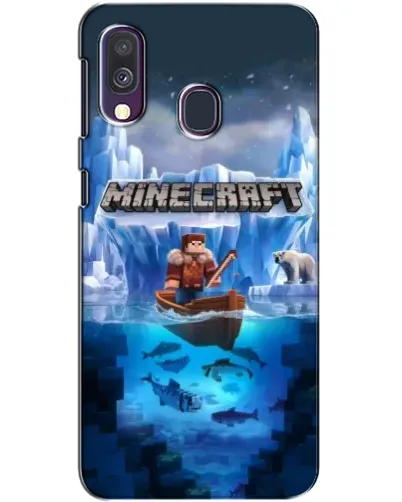 Чехол для Samsung Galaxy A40 2019 (A405F) с картинкой «Minecraft ледяной мир» Чехол для Samsung Galaxy A40 2019 (A405F) с картинкой «Minecraft ледяной мир»