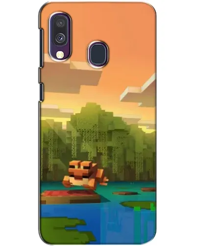 Чехол для Samsung Galaxy A40 2019 (A405F) с картинкой «Майнкрафт закат солнца» Чехол для Samsung Galaxy A40 2019 (A405F) с картинкой «Майнкрафт закат солнца»