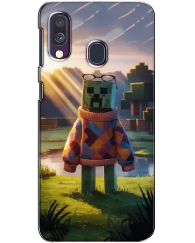 Чехол для Samsung Galaxy A40 2019 (A405F) с картинкой «Крипер в свитере» Чехол для Samsung Galaxy A40 2019 (A405F) с картинкой «Крипер в свитере»
