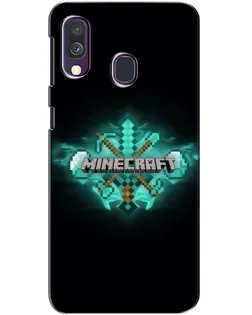 Чехол для Samsung Galaxy A40 2019 (A405F) с картинкой «Minecraft Diamond лого» Чехол для Samsung Galaxy A40 2019 (A405F) с картинкой «Minecraft Diamond лого»