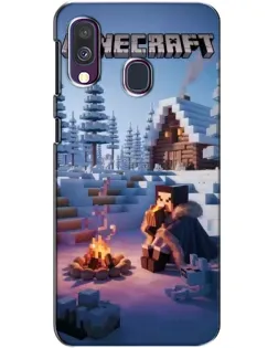 Чехол для Samsung Galaxy A40 2019 (A405F) с картинкой «Зимний Minecraft» Чехол для Samsung Galaxy A40 2019 (A405F) с картинкой «Зимний Minecraft»