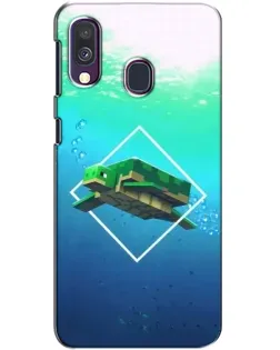 Чехол для Samsung Galaxy A40 2019 (A405F) с картинкой «Черепаха Minecraft» Чехол для Samsung Galaxy A40 2019 (A405F) с картинкой «Черепаха Minecraft»