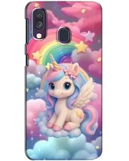 Чехол для Samsung Galaxy A40 2019 (A405F) с картинкой «Маленький единорог»