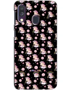 Чехол для Samsung Galaxy A40 2019 (A405F) с картинкой «Magic Unicorn паттерн»