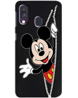 Чехол для Samsung Galaxy A40 2019 (A405F) с картинкой «Микки раздвигает стены»