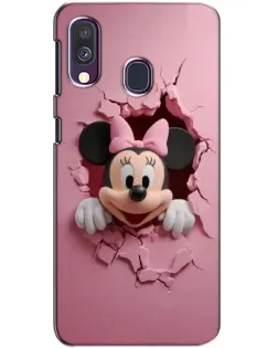 Чехол для Samsung Galaxy A40 2019 (A405F) с картинкой «Минни сквозь стену»